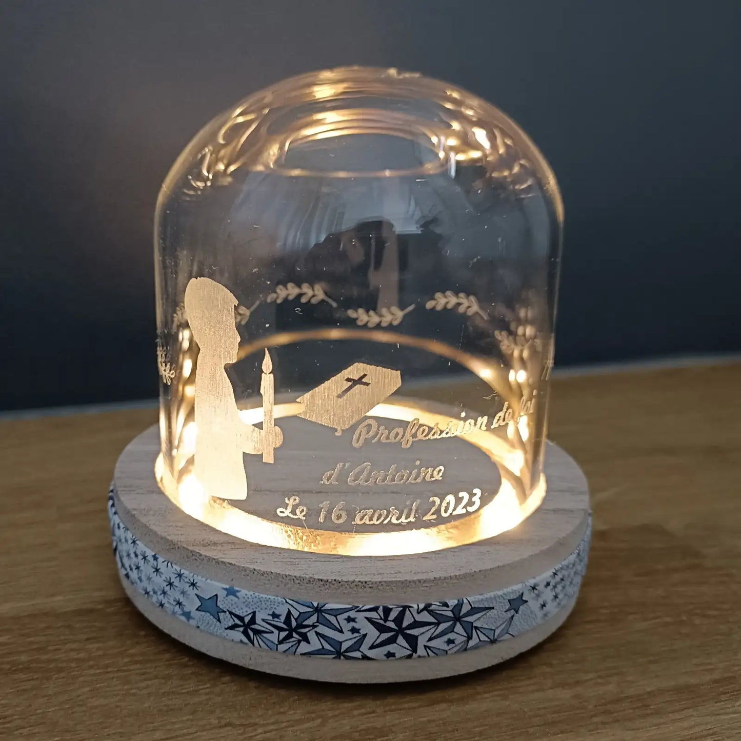 Cloche led profession de foi