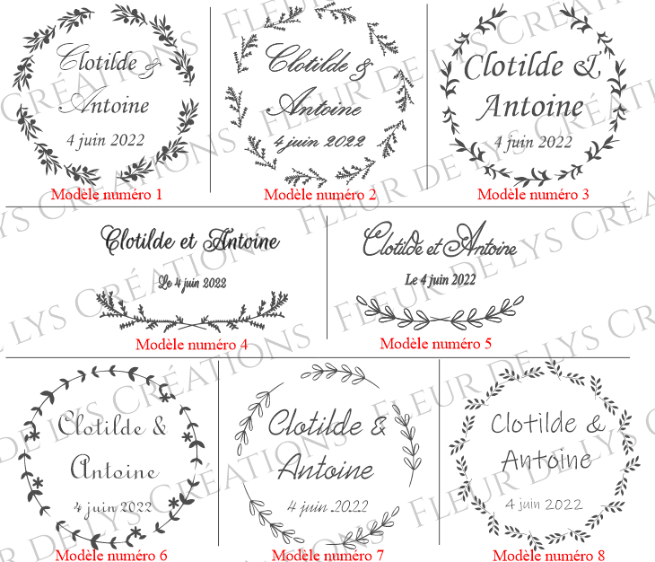 Dessous de plat en liège personnalisé