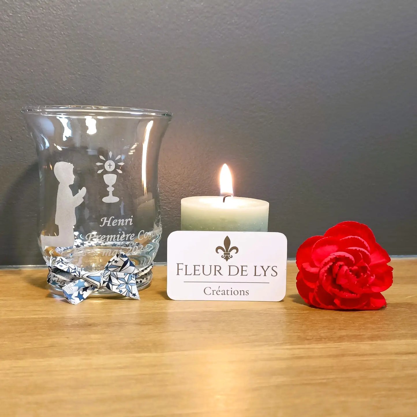 Petit photophore première communion