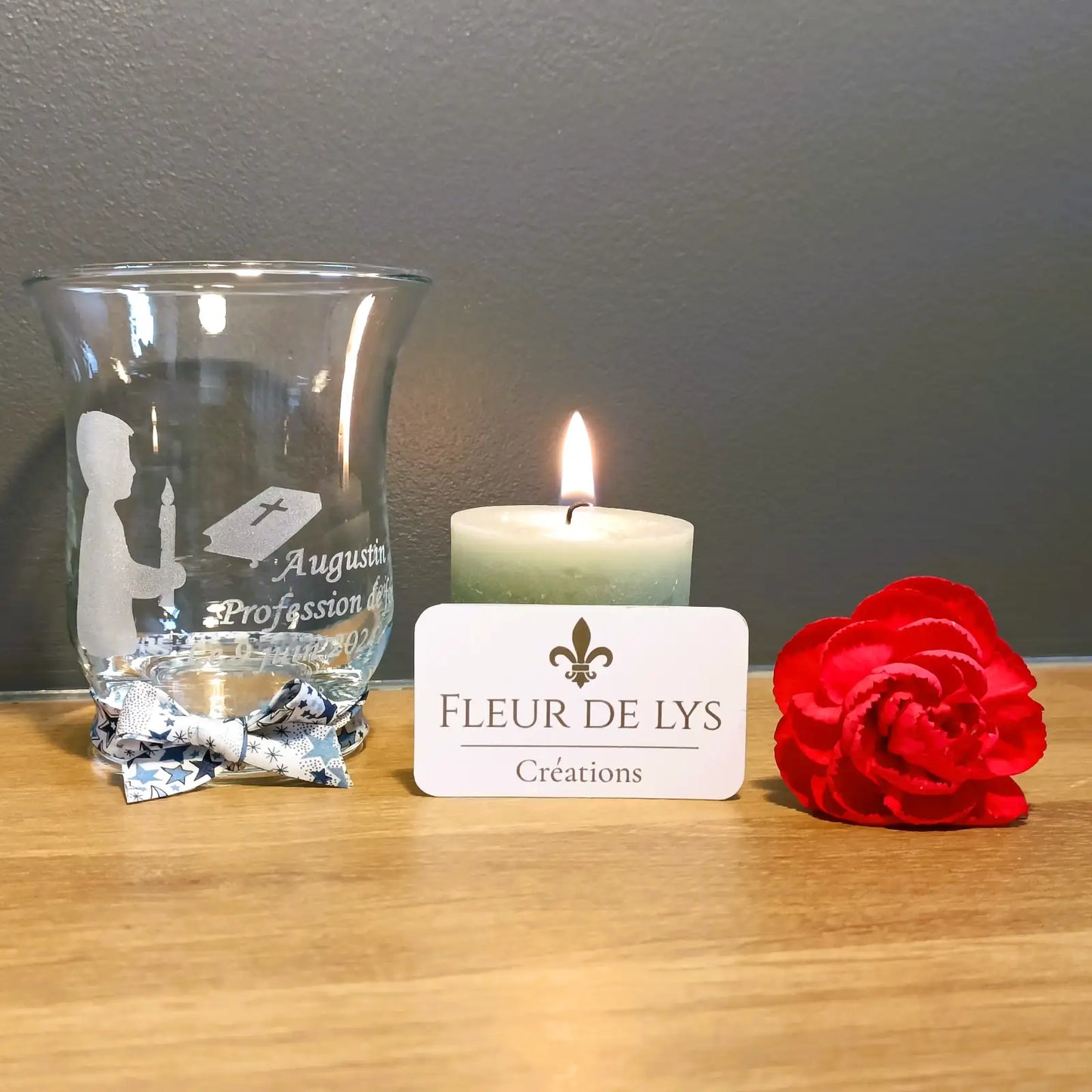 Petit photophore profession de foi