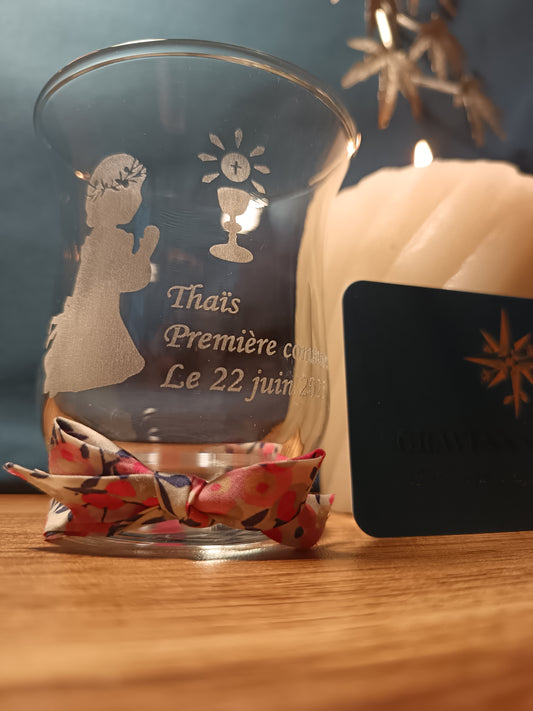 Petit photophore première communion