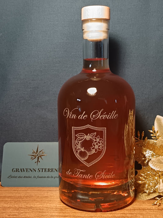 Bouteille personnalisée pour liqueur ou sirop - 500ml