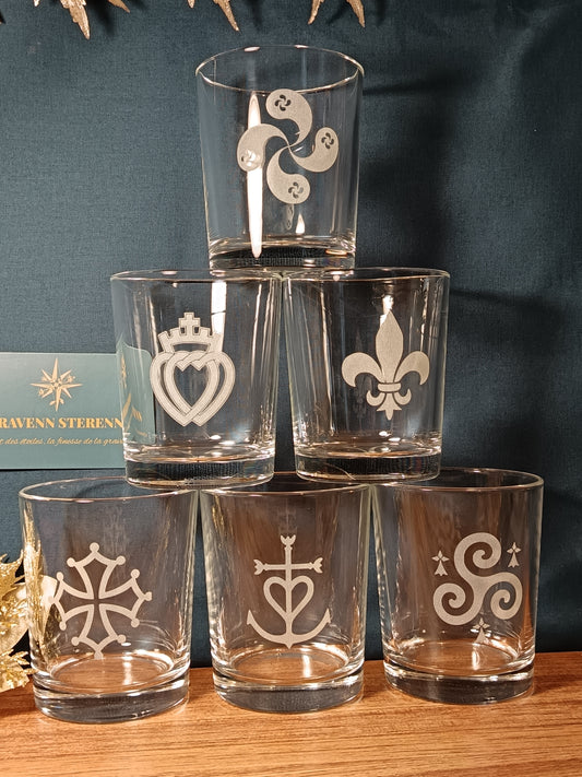 6 verres à eau ou à whisky