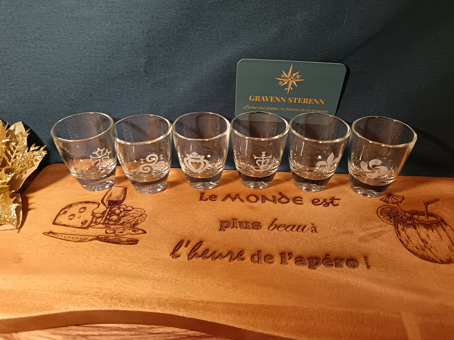 6 verres à digestifs