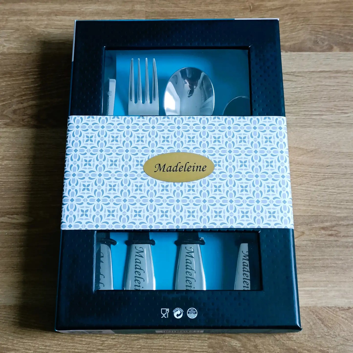 Coffret cadeau de couverts pour enfants personnalisés